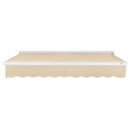 14' x 10' Destin Right Motor Right Motorized Patio Retractable Awning, Tan