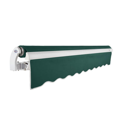 20' x 10' Maui Right Motor Right Motorized Patio Retractable Awning, Forest