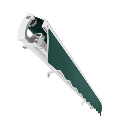 20' x 10' Maui Right Motor Right Motorized Patio Retractable Awning, Forest