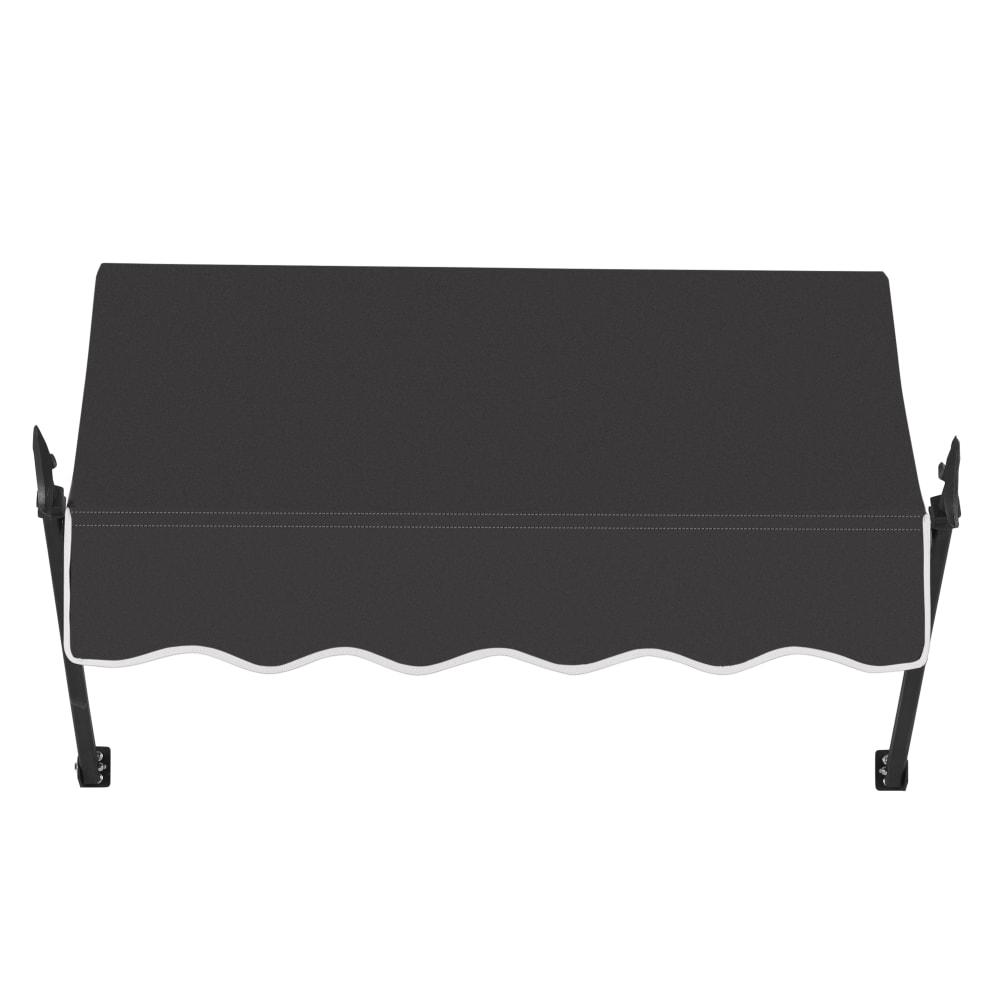 Awntech 4.375 ft New Orleans Fixed Awning Acrylic Fabric, Black