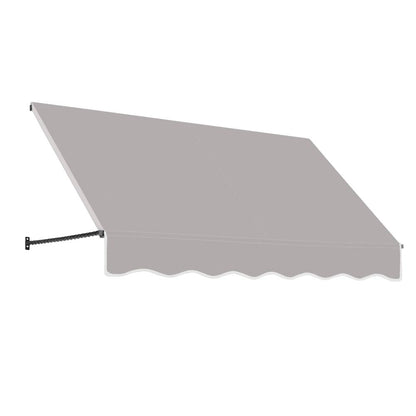 Awntech 5.375 ft Santa Fe Fixed Awning Acrylic Fabric, Gray