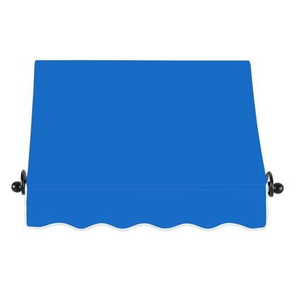 Awntech 3.375 ft Charleston Fixed Awning Acrylic Fabric, Bright Blue