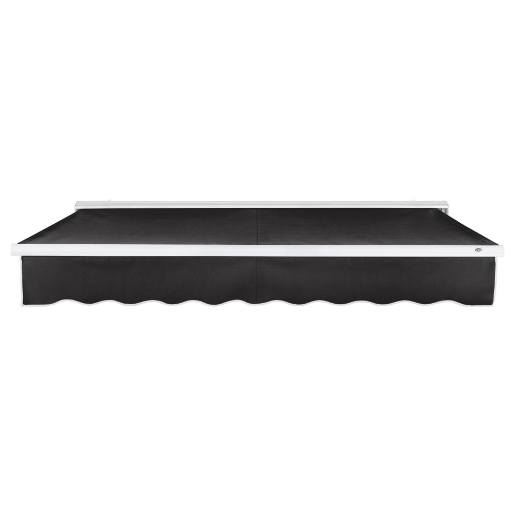 14' x 10' Destin Right Motor Right Motorized Patio Retractable Awning, Black