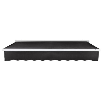 14' x 10' Destin Right Motor Right Motorized Patio Retractable Awning, Black
