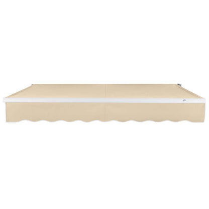 8' x 6.5' Maui Right Motor Right Motorized Patio Retractable Awning, Tan
