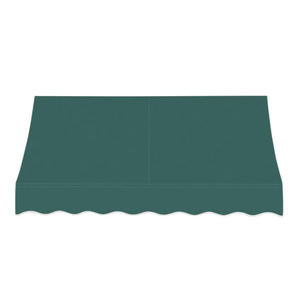 Awntech 5.375 ft Nantucket Fixed Awning Acrylic Fabric, Forest