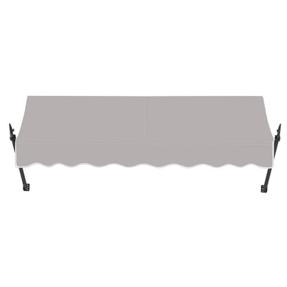 Awntech 5.375 ft New Orleans Fixed Awning Acrylic Fabric, Gray