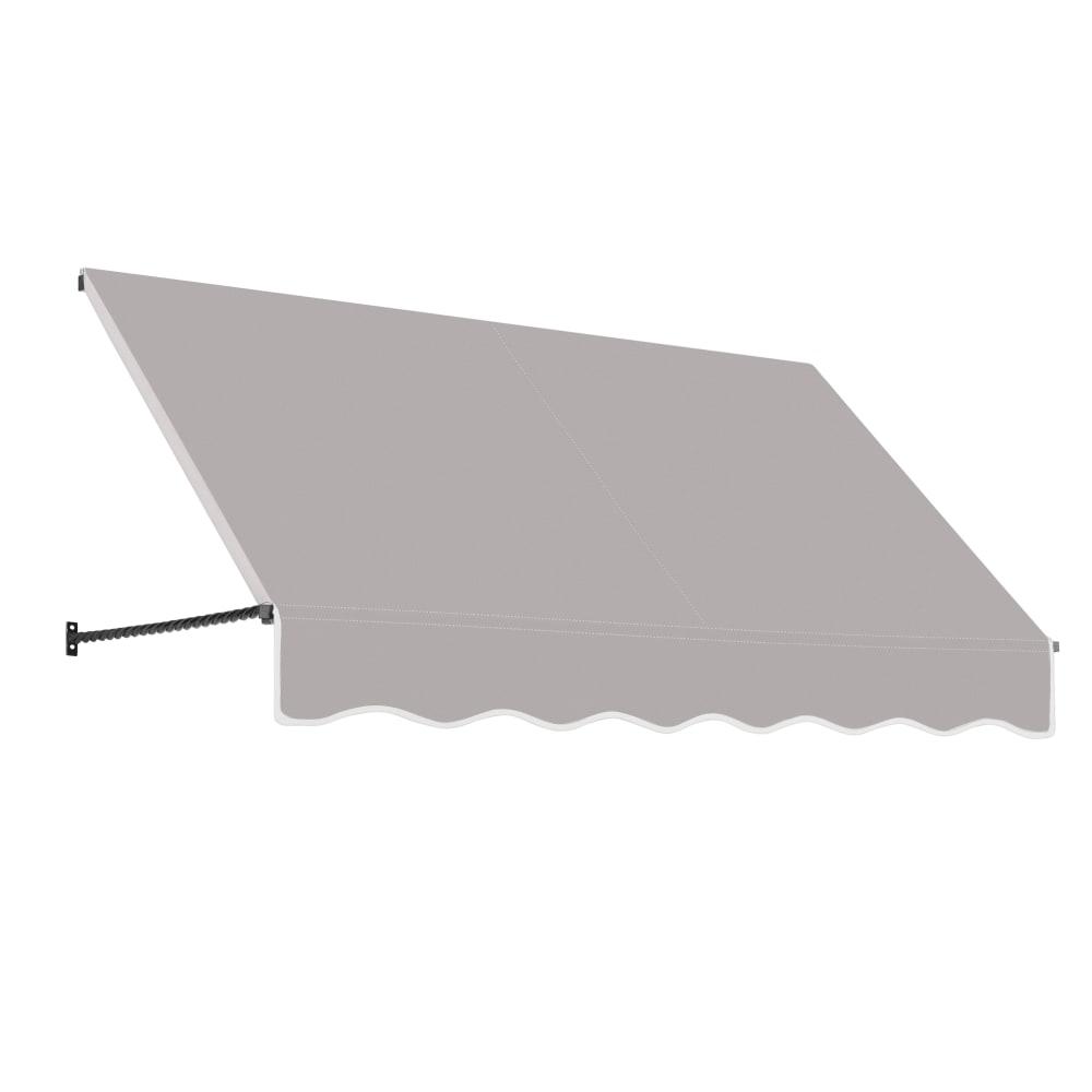 Awntech 6.375 ft Santa Fe Fixed Awning Acrylic Fabric, Gray