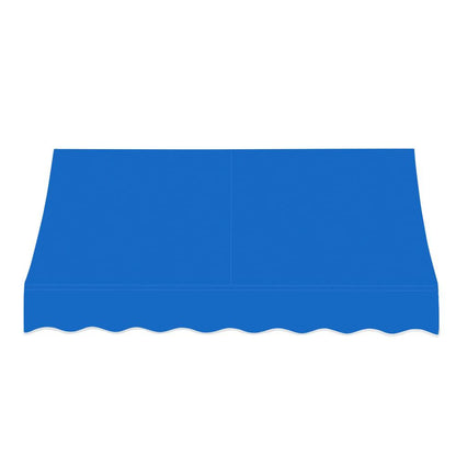Awntech 6.375 ft Nantucket Fixed Awning Acrylic Fabric, Bright Blue