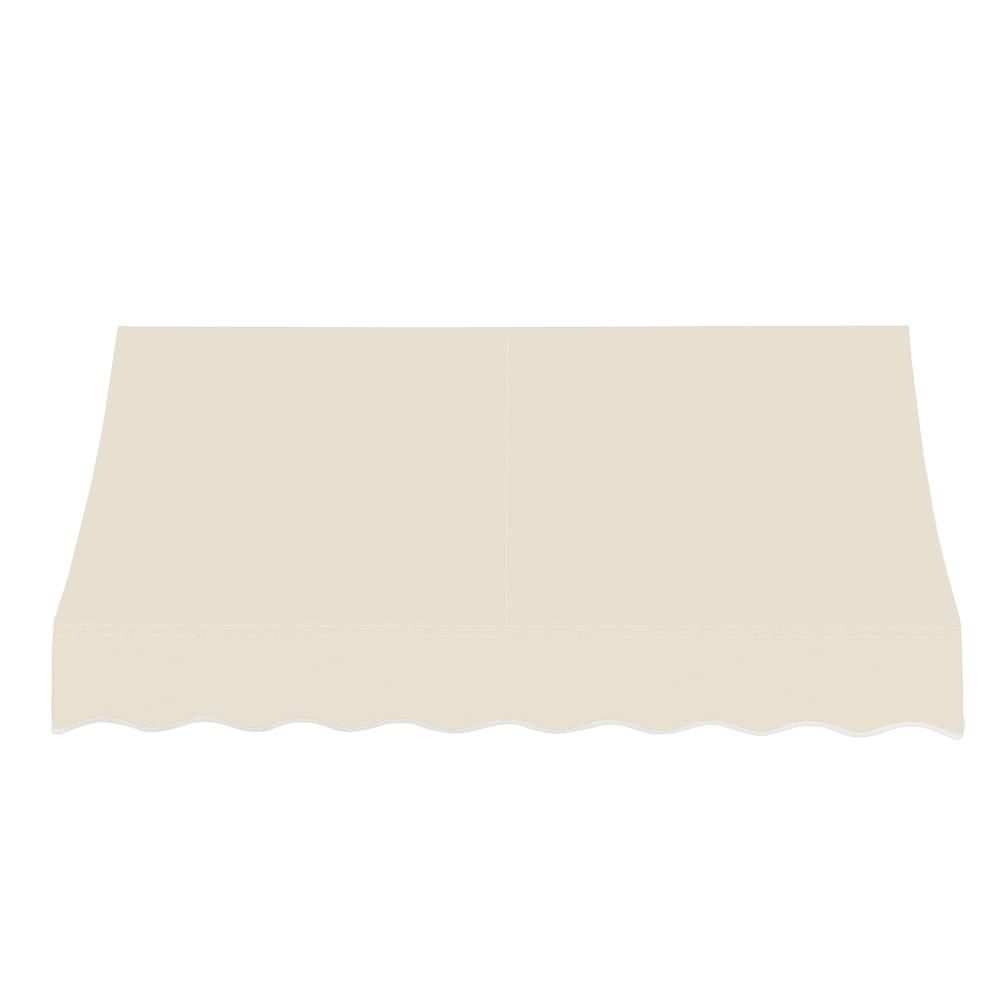 Awntech 6.375 ft Nantucket Fixed Awning Acrylic Fabric, Linen