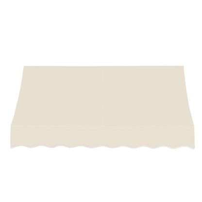Awntech 6.375 ft Nantucket Fixed Awning Acrylic Fabric, Linen