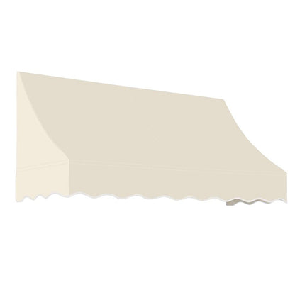 Awntech 6.375 ft Nantucket Fixed Awning Acrylic Fabric, Linen
