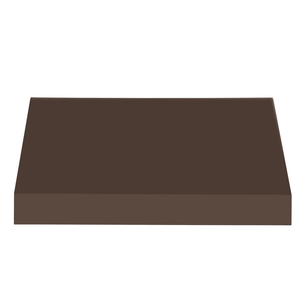 Awntech 8.375 ft New Yorker Fixed Awning Acrylic Fabric, Brown