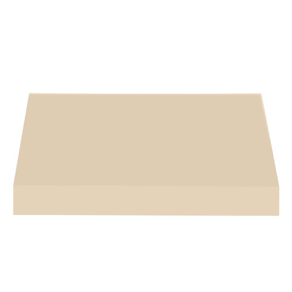 Awntech 8.375 ft New Yorker Fixed Awning Acrylic Fabric, Tan