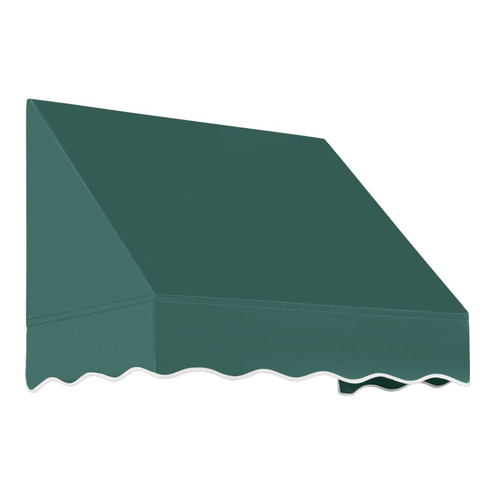 Awntech 4.375 ft San Francisco Fixed Awning Acrylic Fabric, Forest
