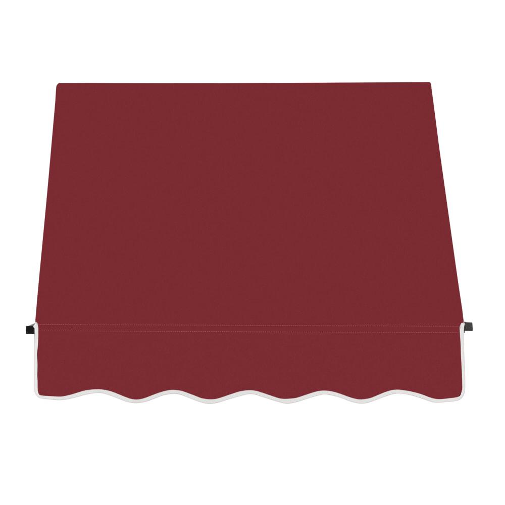 Awntech 4.375 ft Santa Fe Fixed Awning Acrylic Fabric, Burgundy