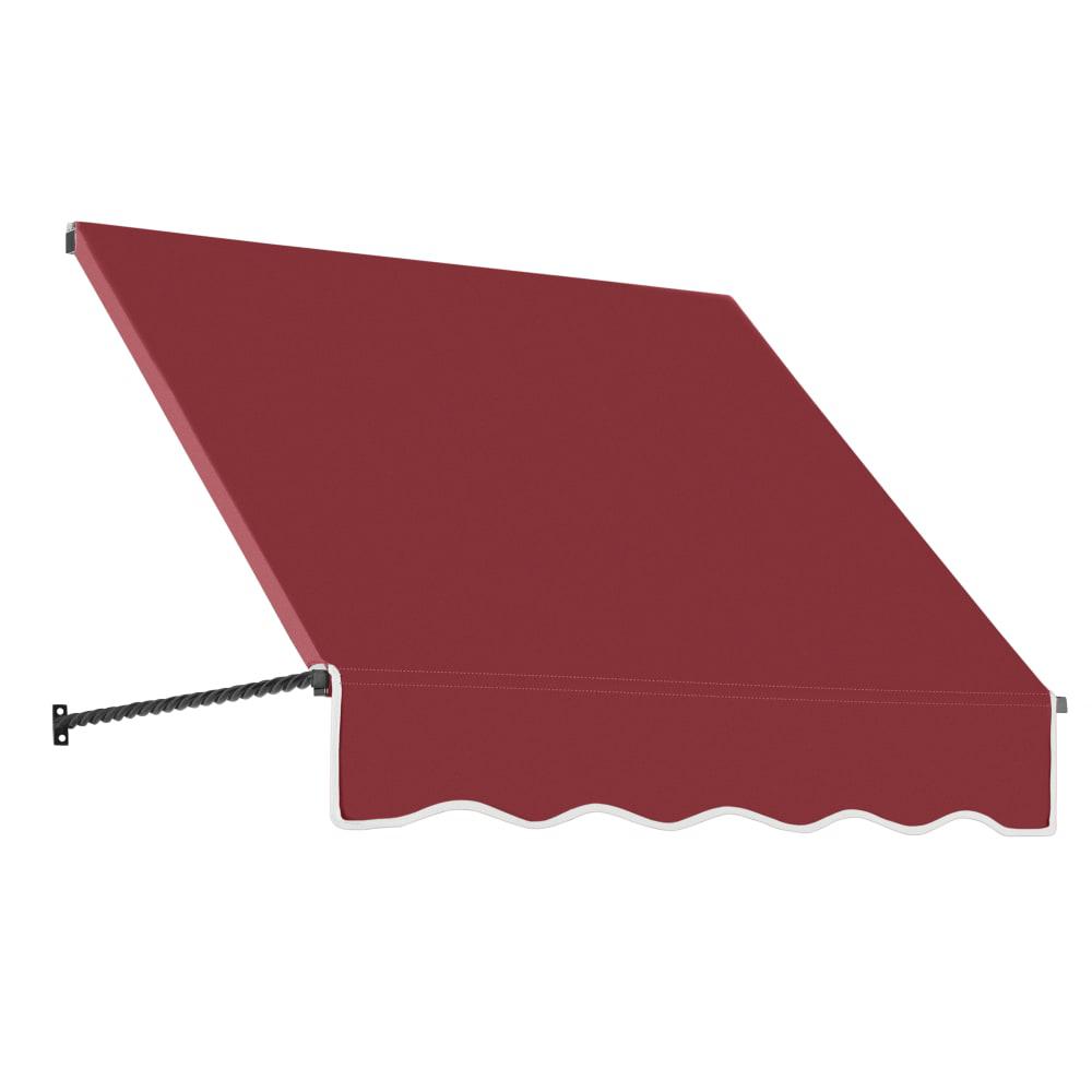 Awntech 4.375 ft Santa Fe Fixed Awning Acrylic Fabric, Burgundy