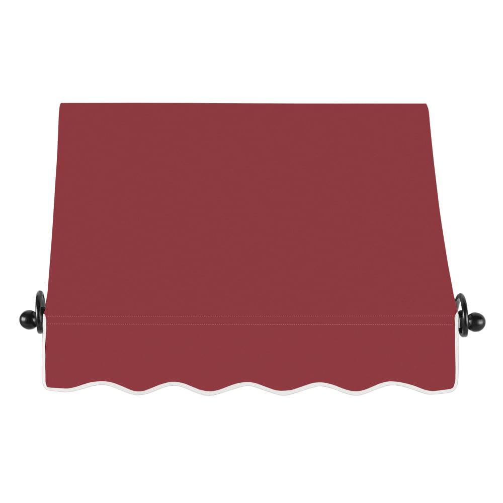 Awntech 3.375 ft Charleston Fixed Awning Acrylic Fabric, Burgundy