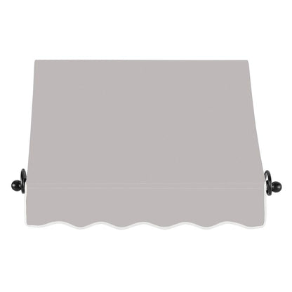 Awntech 3.375 ft Charleston Fixed Awning Acrylic Fabric, Gray