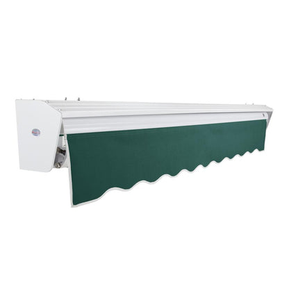 10' x 8' Destin Right Motor Right Motorized Patio Retractable Awning, Forest
