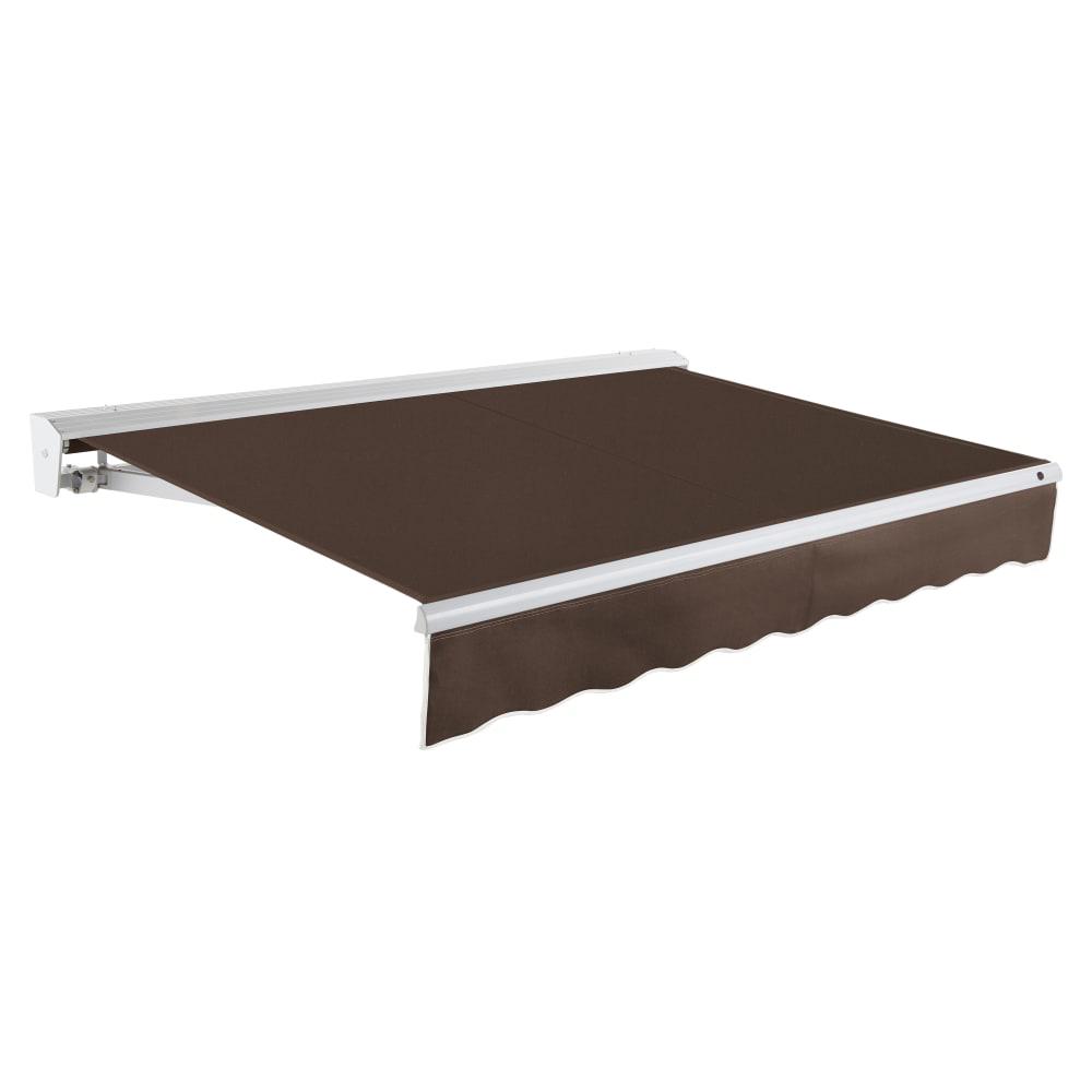14' x 10' Destin Right Motor Right Motorized Patio Retractable Awning, Brown