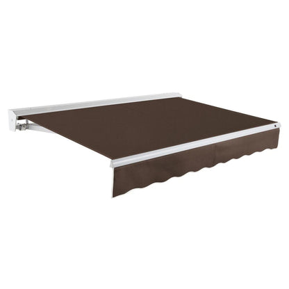 14' x 10' Destin Right Motor Right Motorized Patio Retractable Awning, Brown