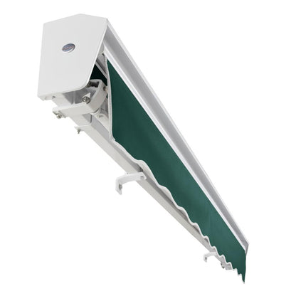 10' x 8' Destin Right Motor Right Motorized Patio Retractable Awning, Forest