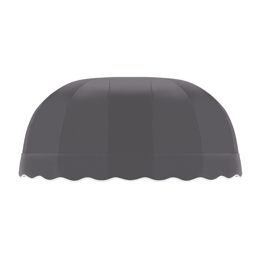 Awntech 10.375 ft Chicago Fixed Awning Acrylic Fabric, Gunmetal
