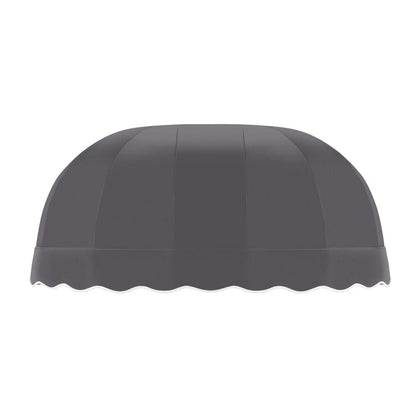 Awntech 10.375 ft Chicago Fixed Awning Acrylic Fabric, Gunmetal