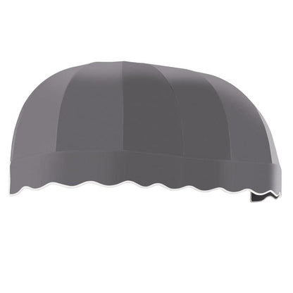 Awntech 10.375 ft Chicago Fixed Awning Acrylic Fabric, Gunmetal
