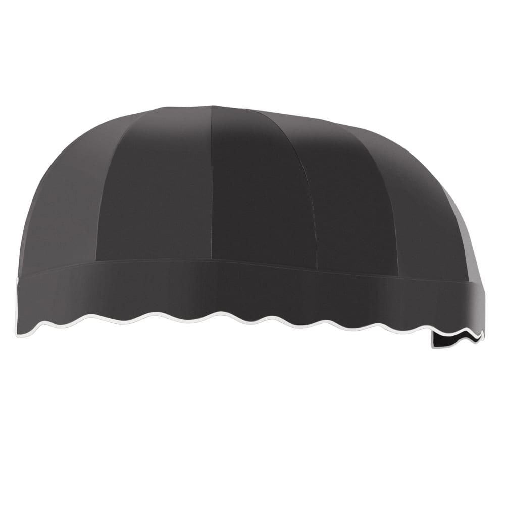 Awntech 10.375 ft Chicago Fixed Awning Acrylic Fabric, Black