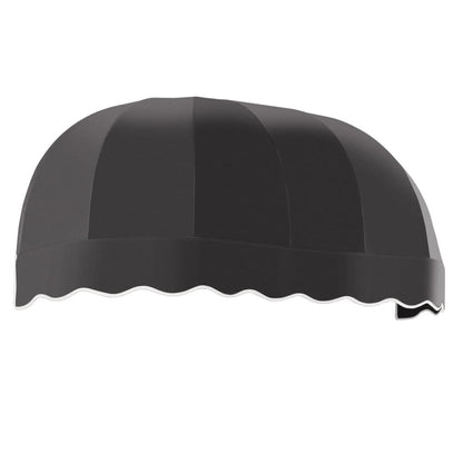 Awntech 10.375 ft Chicago Fixed Awning Acrylic Fabric, Black