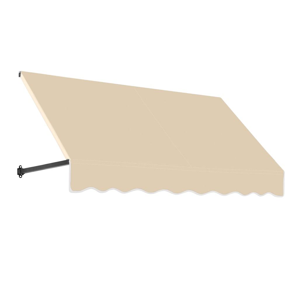Awntech 10.375 ft Dallas Retro Fixed Awning Acrylic Fabric, Tan