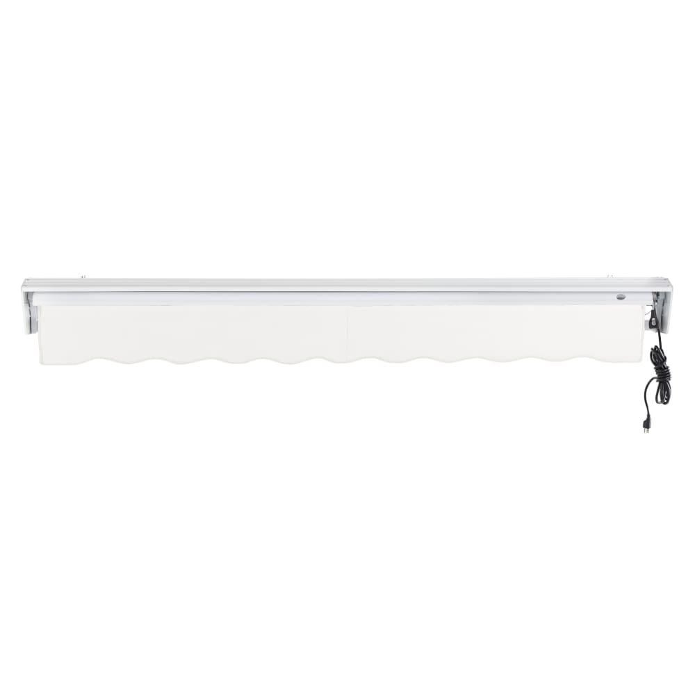 10' x 8' Destin Right Motor Right Motorized Patio Retractable Awning, White