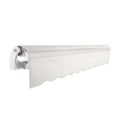 10' x 8' Maui Right Motor Right Motorized Patio Retractable Awning, White