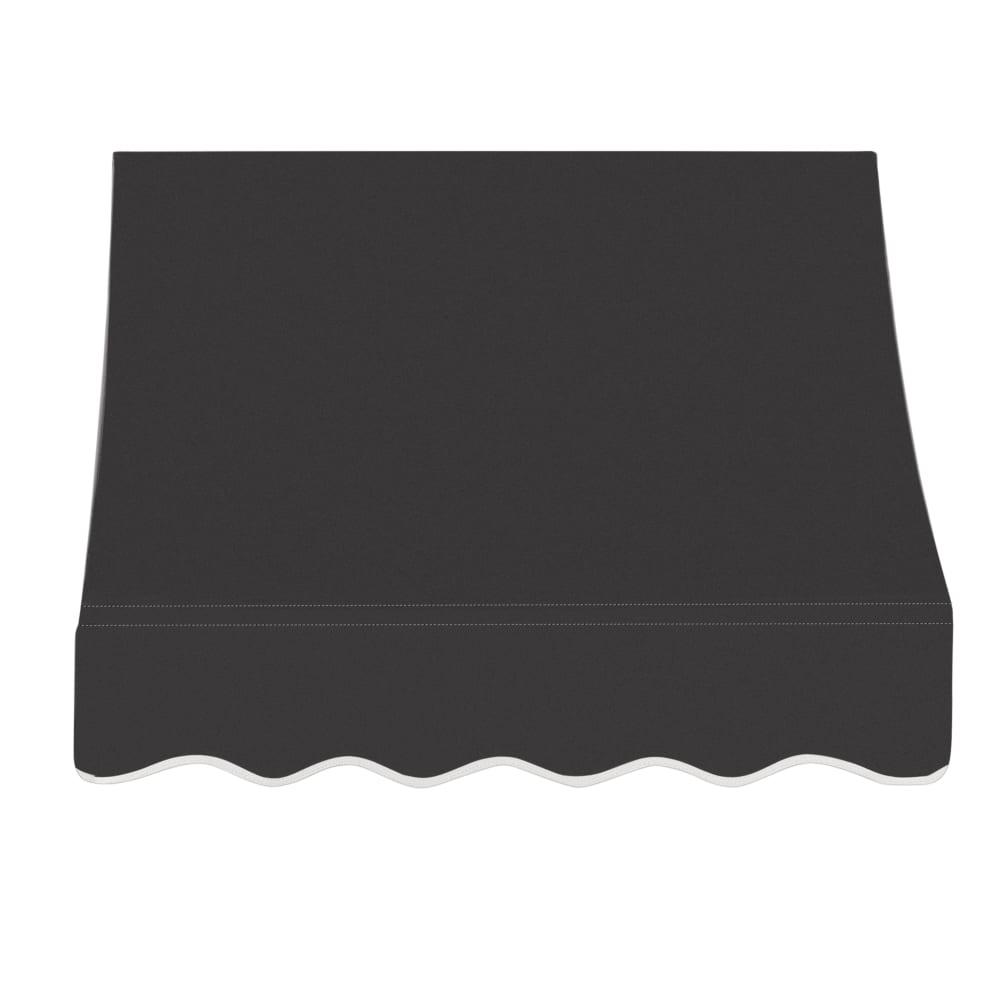 Awntech 3.375 ft Nantucket Fixed Awning Acrylic Fabric, Black