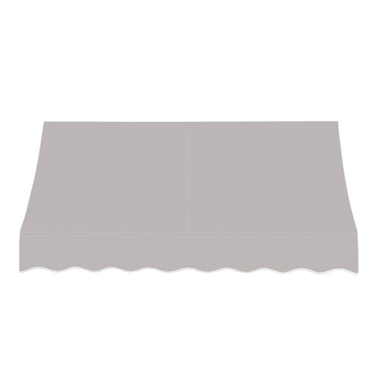 Awntech 10.375 ft Nantucket Fixed Awning Acrylic Fabric, Gray
