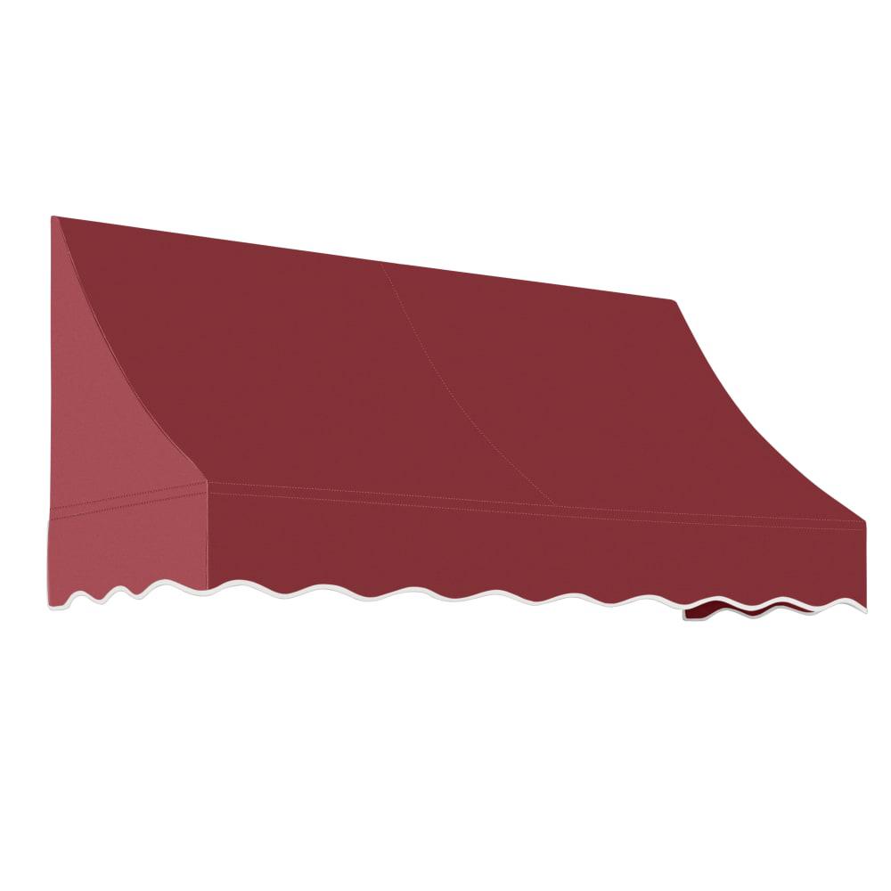 Awntech 10.375 ft Nantucket Fixed Awning Acrylic Fabric, Burgundy