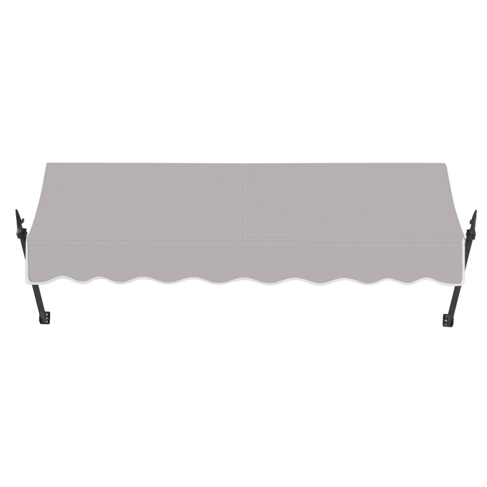 Awntech 10.375 ft New Orleans Fixed Awning Acrylic Fabric, Gray