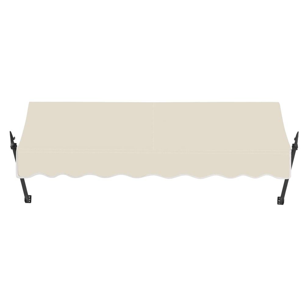 Awntech 10.375 ft New Orleans Fixed Awning Acrylic Fabric, Linen