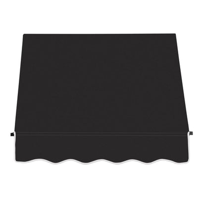 Awntech 3.375 ft Santa Fe Fixed Awning Acrylic Fabric, Black
