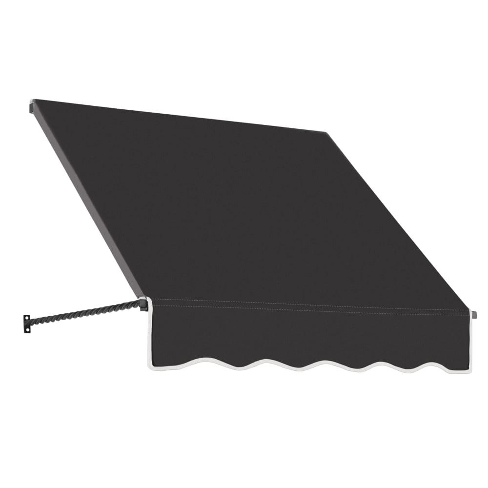 Awntech 3.375 ft Santa Fe Fixed Awning Acrylic Fabric, Black