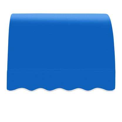 Awntech 3.375 ft Savannah Fixed Awning Acrylic Fabric, Bright Blue