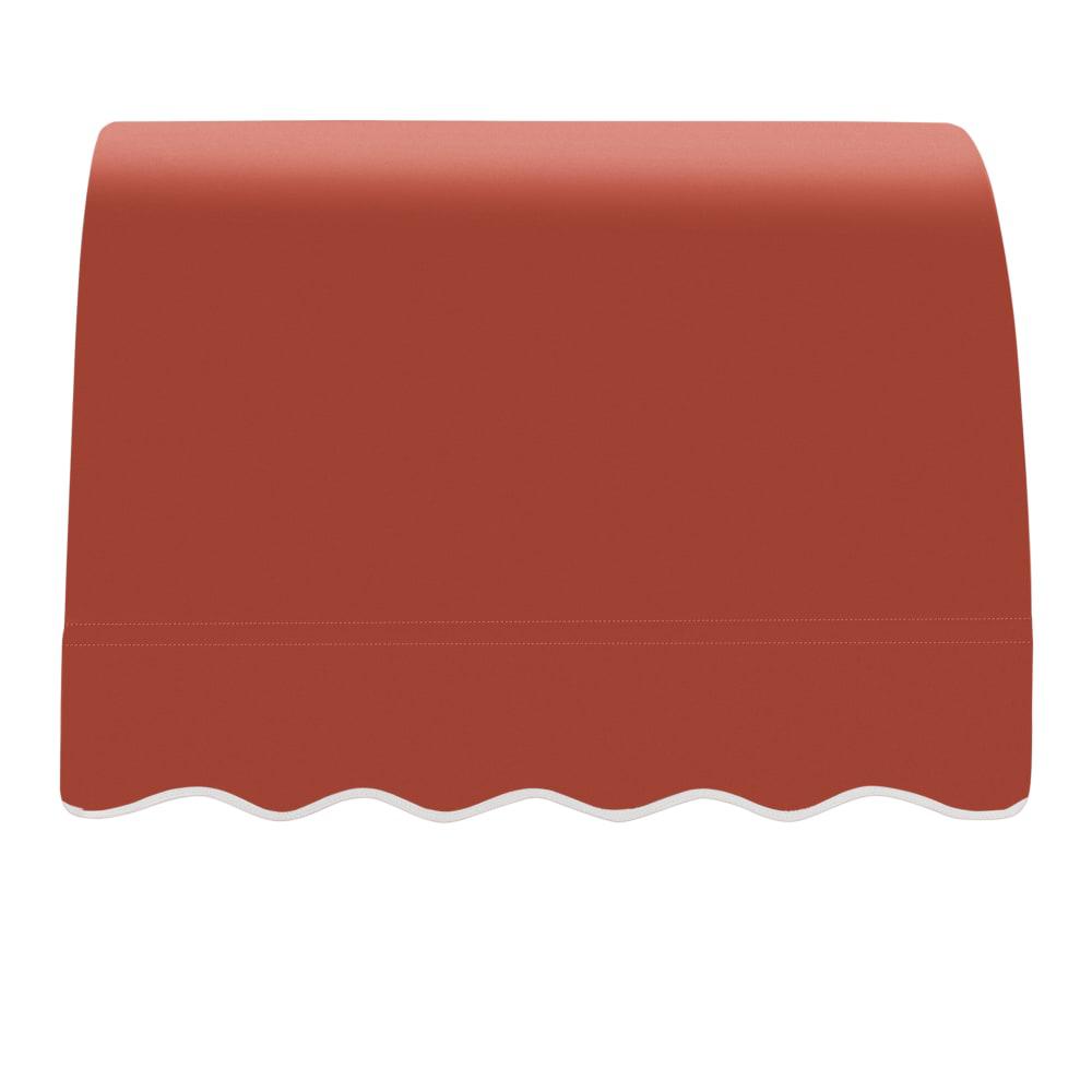 Awntech 3.375 ft Savannah Fixed Awning Acrylic Fabric, Terracotta