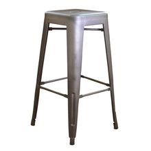 AmeriHome Loft Gun Metal 30 inch Metal Bar Stool - 4 Piece
