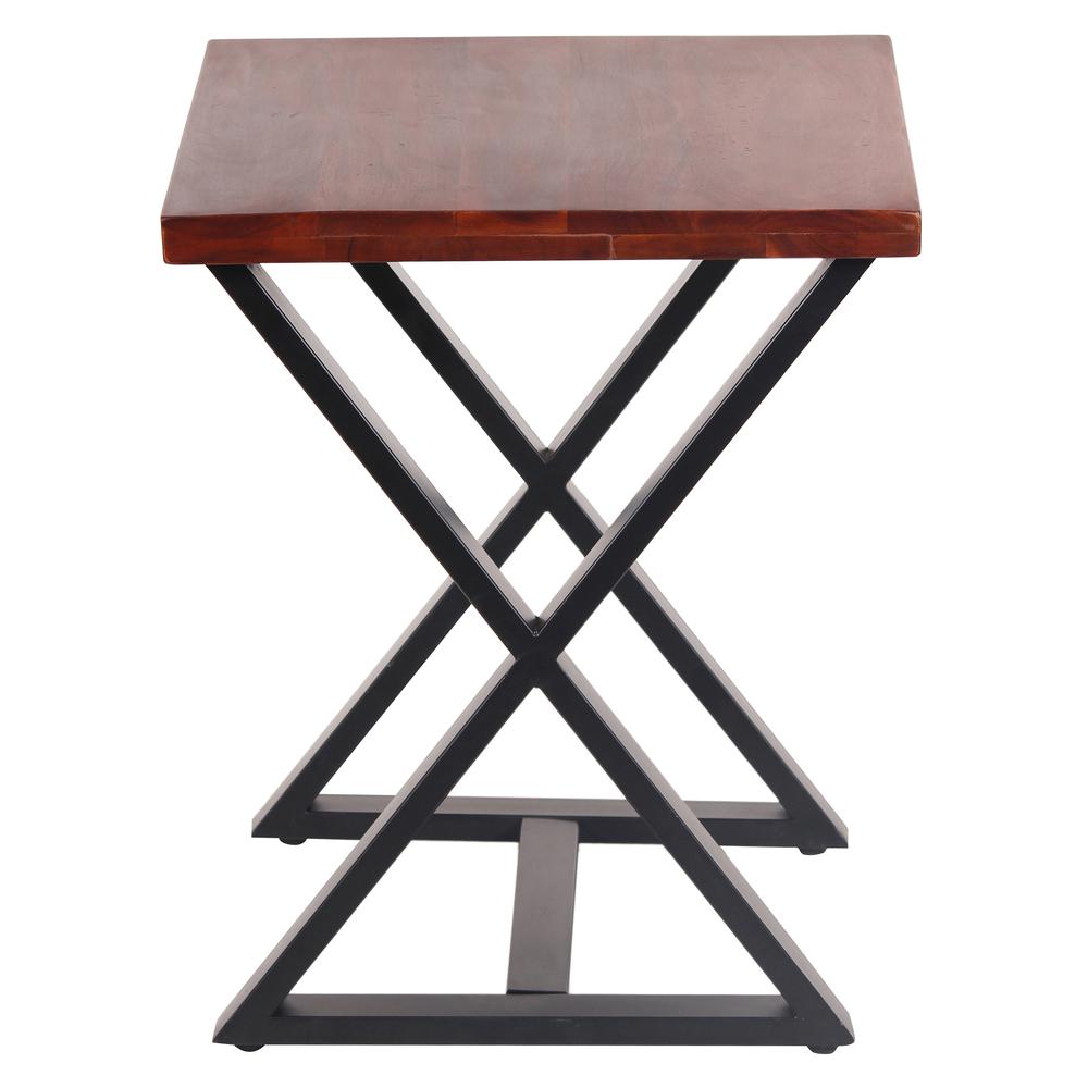 AmeriHome Acacia Cross Leg Side Table