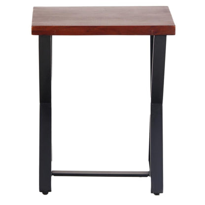 AmeriHome Acacia Cross Leg Side Table