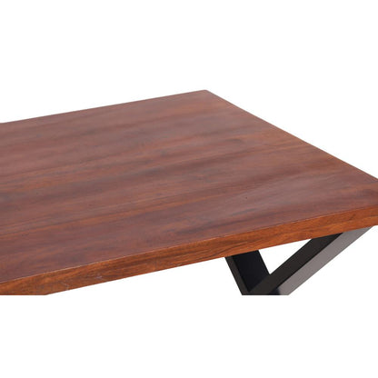 AmeriHome Acacia Cross Leg Side Table