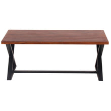 AmeriHome Acacia Wood Cross Leg Living Room Table Set