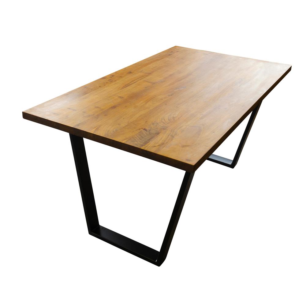 AmeriHome Acacia Wood 63 inch Dining Table